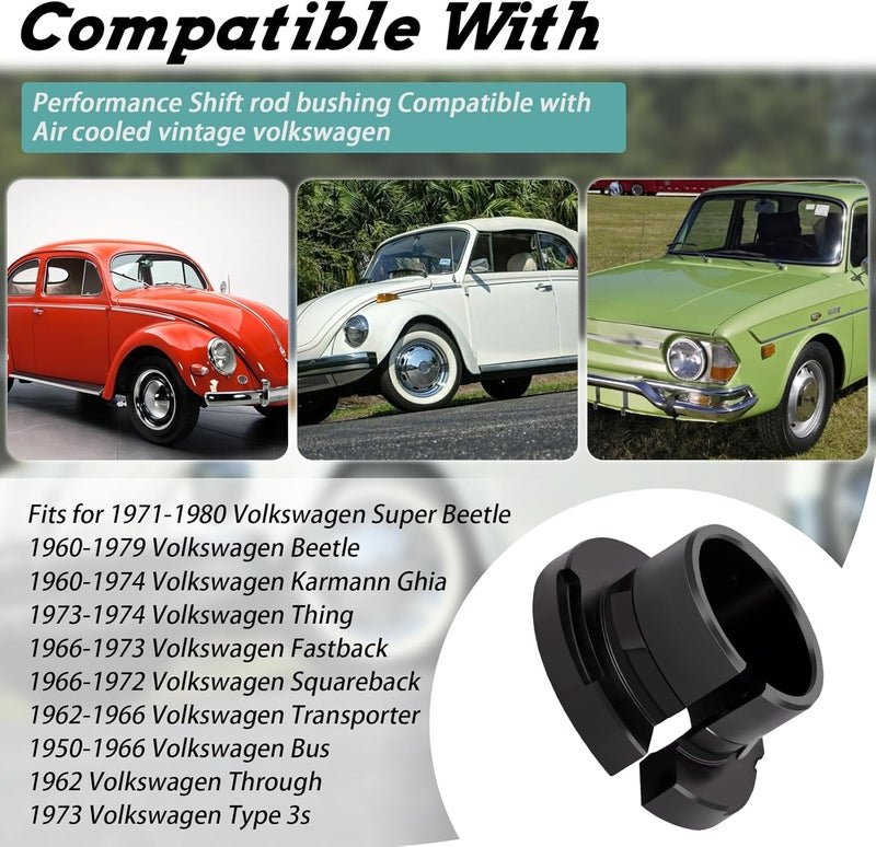 SeDeplacer دبوس قضيب النقل يناسب فولكس فاجن الكلاسيكية المبردة بالهواء، متوافق مع 1960-1979 بيتل، 1960-1974 كارمان غيا، 1950-1966 باص، 1962 حتى 1973 نوع 3 و1973-1974 ثينغ - Image 2